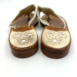 Jack Rogers Navajo Cream Leather Thong Sandals Women's 8 US Photo 5