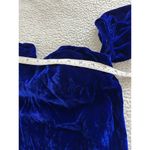 Line and Dot  Blue Velvet Strapless V-Neck Mini Dress Size XS Photo 9