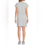 Andrew Marc Crew Neck Drawstring Cotton Blend Minidress Sweatshirt Dress M NWT Photo 10