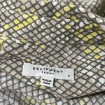 Equipment  Femme Axelle Green Snake Print Self Belted Mini Shirt Dress Women's 8 Photo 8