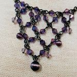 Kenneth Cole Women Necklace Purple Shades of Beads Adjustable Extender Chain Photo 11