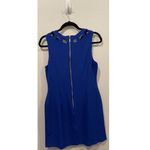 Eliza J Blue Cutout Bi-Stretch Flare Mini Dress Photo 3