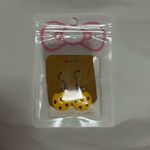 Handmade Chocolate Chip Cookies Earrings Yellow Photo 3