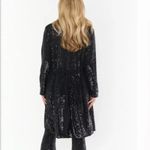 Show Me Your Mumu Encore Kimono Black Midnight Glitz Sequins Wrap Dress NWT XS Photo 1