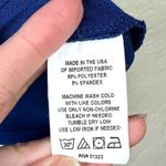 1. State  Cobalt Blue Crewneck Ruched Cold Shoulder Short Sleeve Top Medium Photo 5