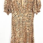 Faithfull the Brand Marie Louise Midi Dress Medium Wyldie Tiger Animal Print Photo 10