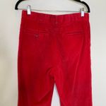 Vintage Red Wide Wale Corduroy High Waisted Trousers 33" waist Size M Photo 3