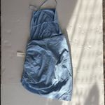 Bardot NWT Cindy dreamer dress strappy top gathered side mini dress blue small 6 Photo 8