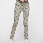 Free People  Green & Khaki High Rise Skinny Long and Lean Jeans Size 26 Photo 12