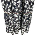 WARM Dress Big Love Floral Tiered Tie Shoulder Maxi Dress Size S Black Photo 10