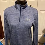 Under Armour  Womens Small HeatGear Blue Half ZIP Activewear Photo 0