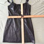 Abercrombie & Fitch  Black Vegan Leather Sheath Mini Dress Photo 6