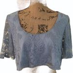 Honey Punch  Lace Cropped Top Photo 0