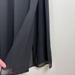 Alex Evenings  Palazzo Pants Womens Large Black Chiffon Overlay Wide Leg Dressy L Photo 1