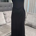 🌸AMTIOUS ruched stretch long dress ✨ Black Size L Photo 4