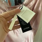 NEW LilySilk Full Length Silk Lacy Nightgown Size Small Pink Photo 4