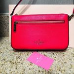 Kate Spade  Hot Pink Leather Wristlet Shoulder Bag NWT Photo 7