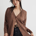 Madewell ‎ Merino Wool Blend Cardigan Sweater Knit Button Front XS V-Neck Relaxed Photo 0