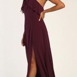 Lulus Lulu’s Celebrate the Love Plum Purple Ruffled Maxi Dress Size Xlarge Photo 1