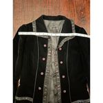 STUNNING Vintage Blazer with Ruffles Blue Photo 4