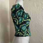 Free People  Give Me More Square Neck Puff Sleeve Crisscross Back Crop Top Small Photo 8