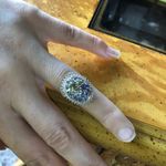 Natural Tanzanite Green Tanzanite Sterling Silver Cocktail Ring Size 5 Gold Photo 8