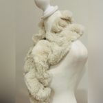 Elegant Cream Faux Fur Scarf Tan Photo 2