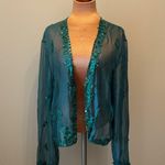 Beautiful dark green beaded top Photo 0