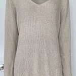 Brandy Melville Beige Crochet Knit Long Sleeve Top Photo 0