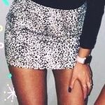 Forever 21 Black & White Cheetah Print Skirt Photo 0