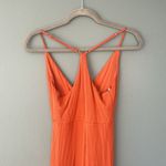Forever 21 Orange Bodycon Midi-dress with razorback - adjustable Photo 6