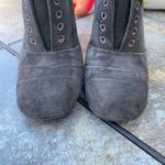 Tory Burch Stella Smoke Suede Oxford Pumps Chunky Block Heel Booties 9 Photo 2