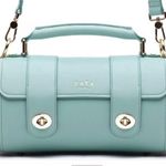 NWTs!!!! Women's SAIA Handbag Green/Pink Crossbody Yoga Mat Bag One Size Blue Photo 0