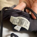 Rowie the Label Kassia strappy back deep V black slip maxidress gown Lar… Size L Photo 11