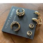 Vince Camuto NWT Gold Crystal Earring Set Photo 4