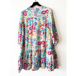 Fate Floral Print Dress Women's Size S White Photo 2