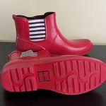 ALDO Red Ankle Rain Boots Photo 6