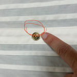 Birdie Bee Brown White Pleated Button Up Short Puff Sleeve Collared Top XS Photo 10