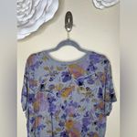 Torrid NTM:  Gray with Multicolored Floral Print Short Sleeved T Shirt Sz 2 Photo 8