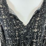 Forever 21 Black and tan Aztec print peasant tunic top size medium Photo 1