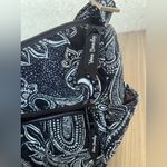 Vera Bradley  Black and White Paisley Shoulder Bag Photo 14