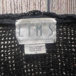 VTG 90s LIMS Black Beaded Sequined Bird Parrot Crochet Knit Cardigan Womens M Size M Photo 3