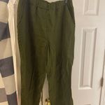 Quince  Olive Green European Linen Women's Pants Medium Photo 6
