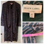 Chico's Black Label by  XS Animal Print Dress Black Wedding Guest Church Mob Wife Photo 12