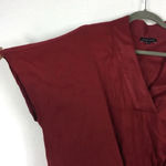 Universal Standard Priscilla Red Tie Back Short Sleeve Relaxed Mini Dress 10/12 Photo 4