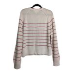 Velvet by Graham & Spencer Kierra Pullover Sweater Ecru Pink Striped Knit XL New Photo 3