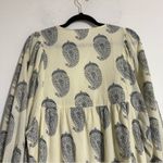 Maison Hotel Delphine Paisley Long Puff Sleeve Cotton Mini Dress Size Medium Photo 11