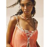 Free People Intimately Bali Sweet Nothing Slip Mini Dress Nightwear Medium Coral Photo 2