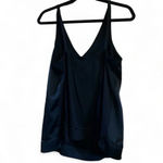Soma  black adjustable strap camisole v-neck tank top w/stretchy back panel small Photo 1