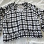 Anthropologie Cloth & Stone By  Sara‎ Plaid Blouse Size XS Photo 8